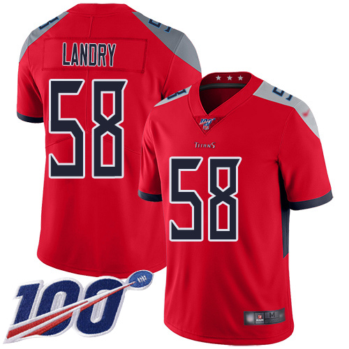 Tennessee Titans Limited Red Men Harold Landry Jersey NFL Football #58 100th Season Inverted Legend->youth nfl jersey->Youth Jersey